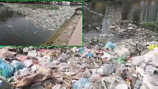 ডিএনডি খালে পরিবেশ দূষণ