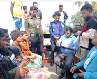 কাউখালীতে রেনু পোনা ধরার অপরাধে ০৪ জেলেকে কারাদণ্ড প্রদান