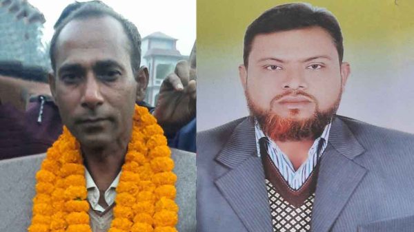 জাহিদুল ইসলাম জাহিদ সাধারন সম্পাদক বামে, সভাপতি শফিকুর রহমান রিংকু ডানে।