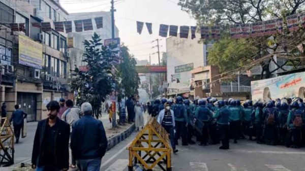 বকশী বাজারের আলিয়া মাদ্রাসা এলাকা