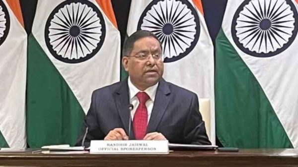 ভারতের পররাষ্ট্র মন্ত্রণালয়ের মুখপাত্র রণধীর জয়সওয়াল