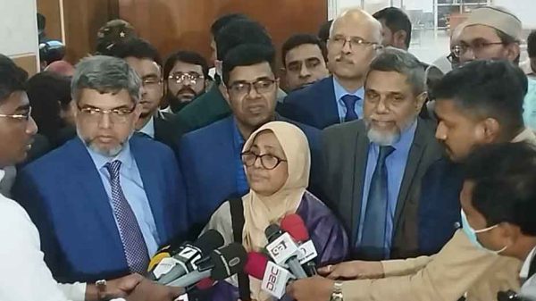 স্বাস্থ্য উপদেষ্টা নূরজাহান বেগমে