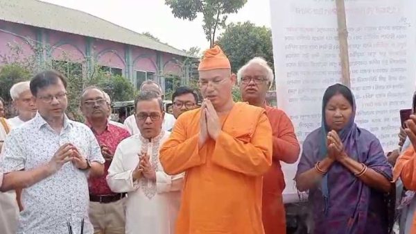 শ্রী শ্রী বাসন্তী মন্দিরের ভিত্তিপ্রস্তর উদ্বোধন