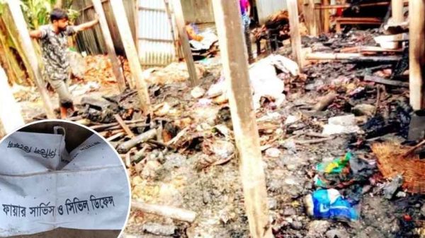মেলান্দহে ভয়াবহ অগ্নিকাণ্ডে বৃদ্ধার মৃত্যু, তিনটি গরুও পুড়ে ছাই