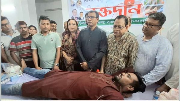 ঝিনাইদহে বিএনপির উদ্যোগে স্বেচ্ছায় রক্তদান কর্মসূচি পালিত