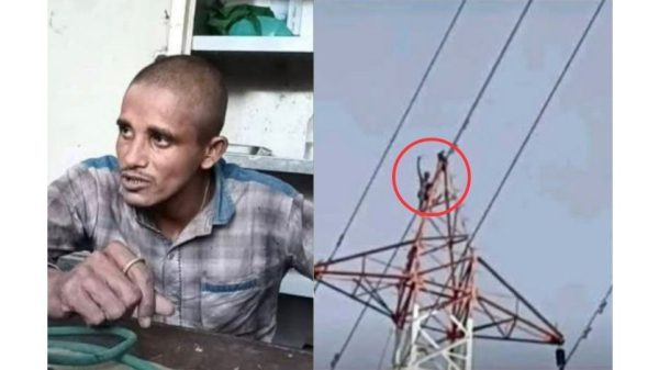 পিরোজপুরের নেছারাবাদে এক মানসিক ভারসাম্যহীন যুবক ৩৪০ ফুট বৈদ্যুতিক টাওয়ারের চূড়ায় উঠে এলাকায় আতঙ্ক ছড়ান। স্থানীয় যুবকদের দুঃসাহসিক চেষ্টায় তাকে জীবিত অবস্থায় নামানো সম্ভব হয়েছে।