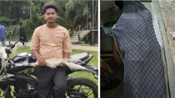 পিরোজপুরের নেছারাবাদে গাছ কাটার জন্য সড়কে বাঁধা রশিতে আটকে মোটরসাইকেল আরোহী যুবক তানিমের মর্মান্তিক মৃত্যু হয়েছে। প্রত্যক্ষদর্শীদের মতে, চালক বেঁচে গেলেও পেছনে বসা তানিম রশিতে আটকে ঘটনাস্থলেই প্রাণ হারান।