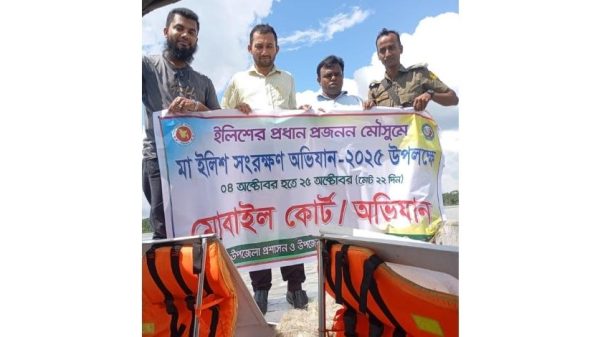 পিরোজপুরের কাউখালীতে মা ইলিশ সংরক্ষণে উপজেলা প্রশাসন ও মৎস্য বিভাগের যৌথ অভিযান অব্যাহত রয়েছে। জব্দ করা হয়েছে চার হাজার মিটার জাল ও একটি মাছ ধরার নৌকা।