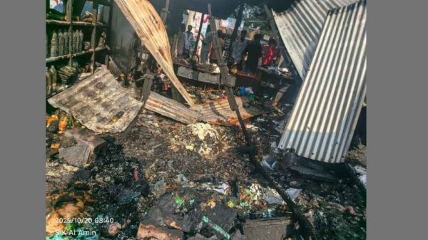 পিরোজপুর সদর উপজেলার রানীপুর বাজারে বৈদ্যুতিক শর্ট সার্কিট থেকে ভয়াবহ অগ্নিকাণ্ডের সূত্রপাত হয়। এতে পাঁচটি দোকান পুড়ে ছাই হয়ে গেছে। ফায়ার সার্ভিস জানায়, আগুন নিয়ন্ত্রণে আনতে প্রায় ৪০ মিনিট সময় লাগে এবং ক্ষয়ক্ষতির পরিমাণ আনুমানিক ২৫ লাখ টাকা।