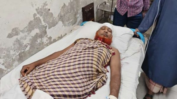 পিরোজপুরে জামায়াতে ইসলামী আয়োজিত মানববন্ধন শেষে বাড়ি ফেরার পথে স্থানীয় জামায়াত নেতা মাসুম বিল্লাহর ওপর সন্ত্রাসী হামলার ঘটনা ঘটেছে। ধারালো অস্ত্রের কোপে গুরুতর আহত অবস্থায় তাকে জেলা হাসপাতালে ভর্তি করা হয়েছে।